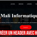 Comment créer un header (entete) avec HTML et CSS en Bambara