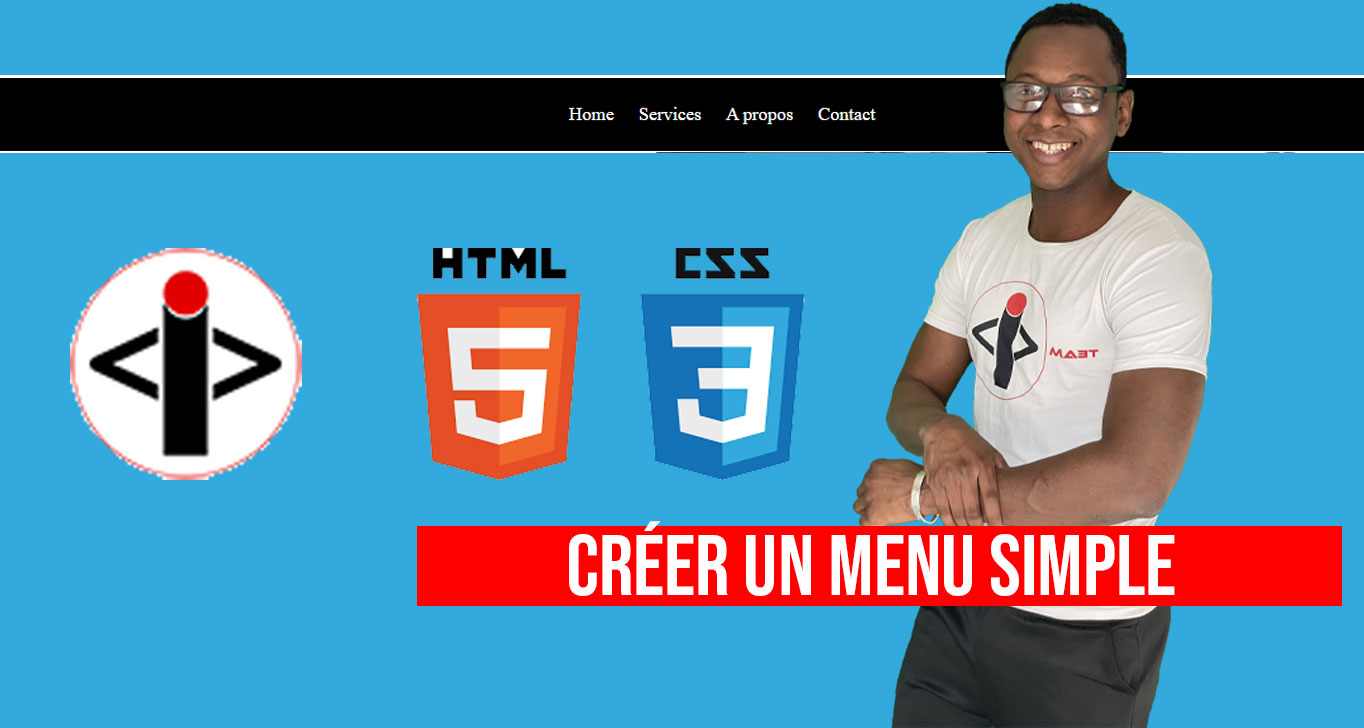 Lire la suite à propos de l’article Créer un menu simple avec HTML et CSS – En Bambara